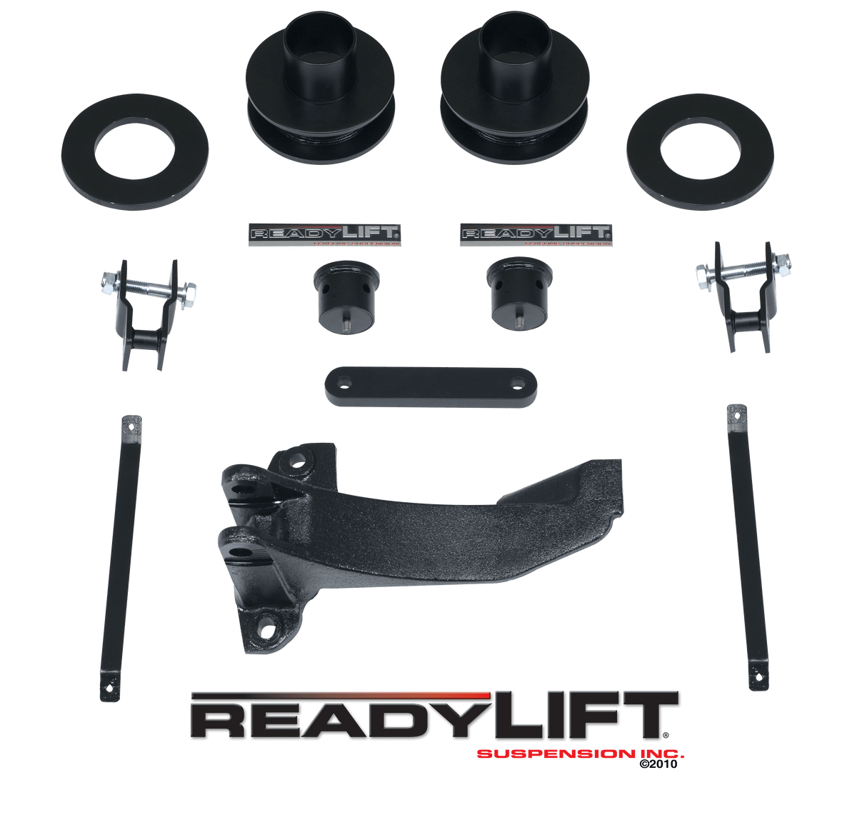 ReadyLIFT 2.5&quot; FRONT LEVELING KIT W/ TRACK BAR BRACKET - FORD SUPER DUTY 4WD 2008-2010
