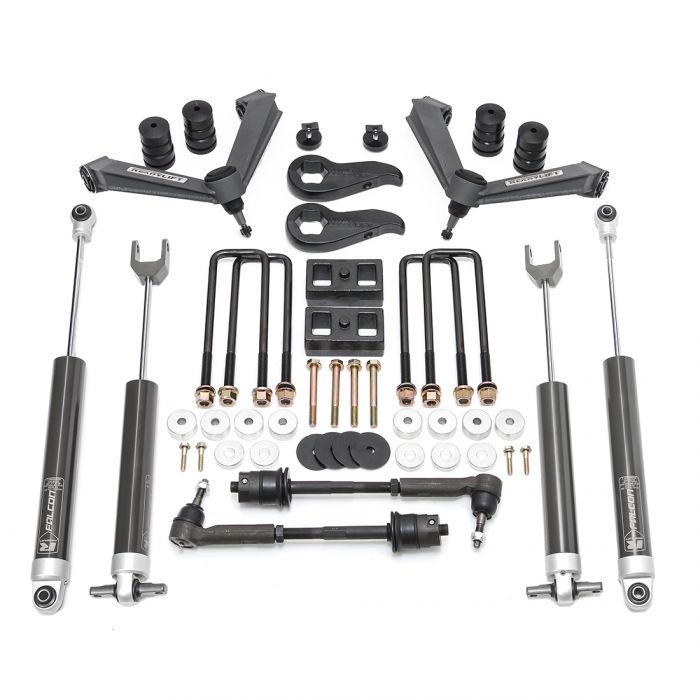 ReadyLIFT 3.5&#39;&#39; SST LIFT KIT FRONT WITH 2&#39;&#39; REAR WITH FABRICATED CONTROL ARMS AND FALCON 1.1 MONOTUBE SHOCKS- GM SILVERADO / SIERRA 2500HD 2020-2022