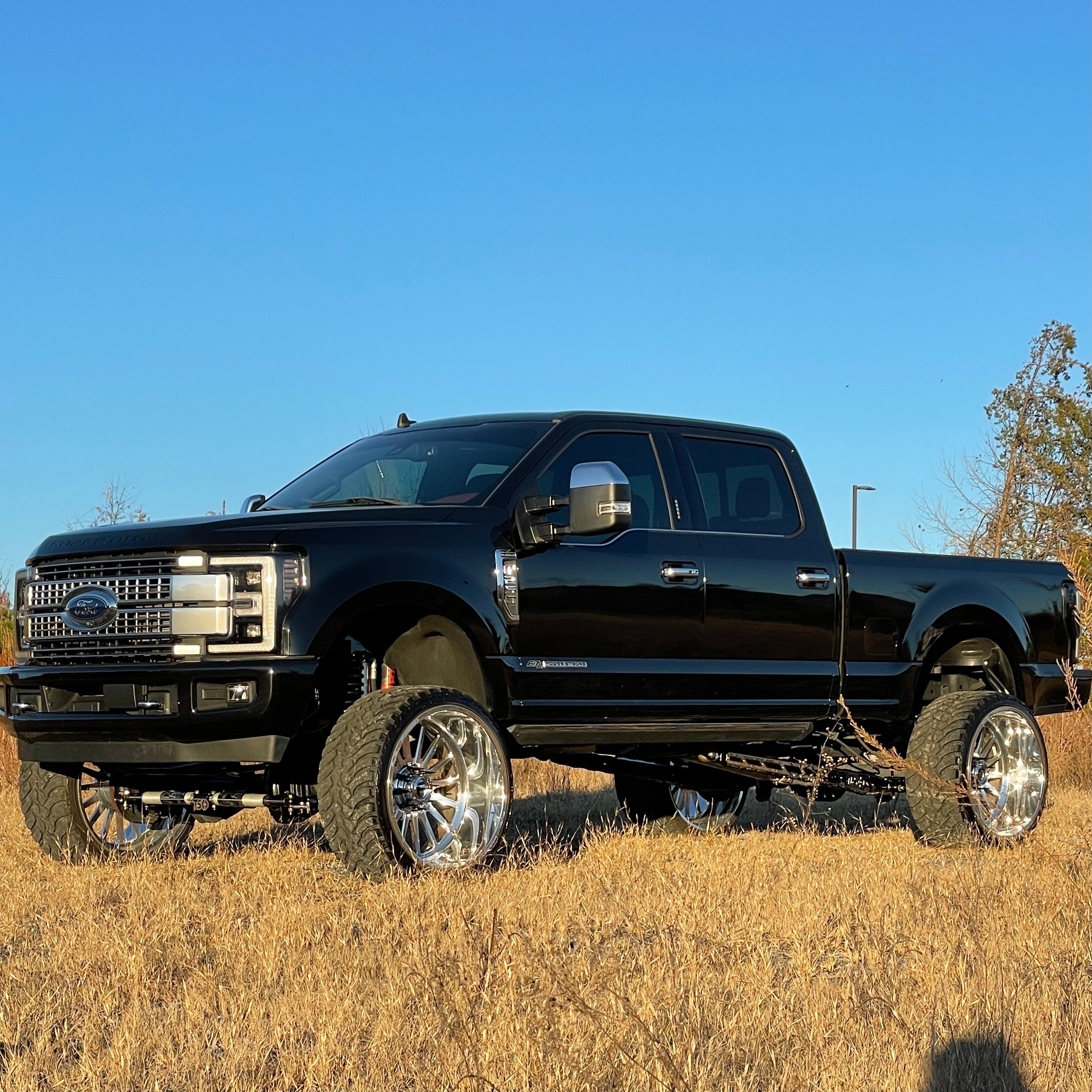 Ford Powerstroke Lifted With Stacks